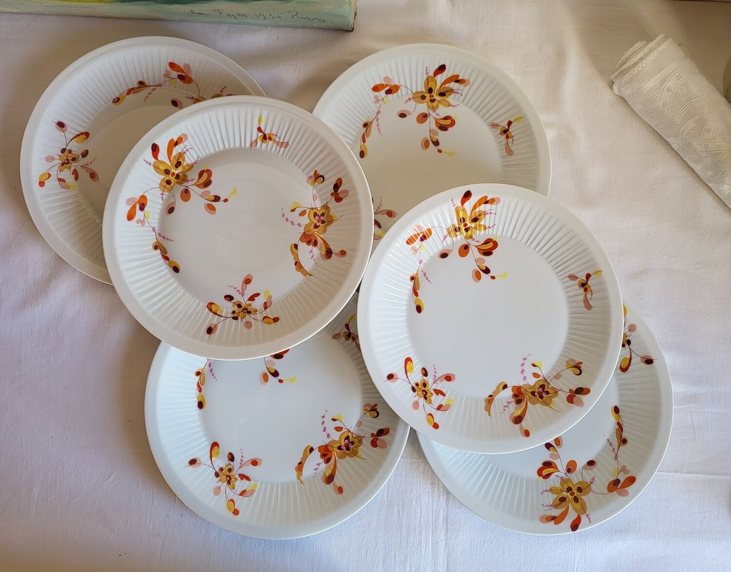 6 Haviland France Limoges Porcelain Dessert Plates
