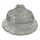 Pressed glass bell jar from the 50s