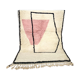 Berber carpet Blessed Ouarain white & pink
