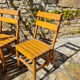 Set of 7 wooden chairs