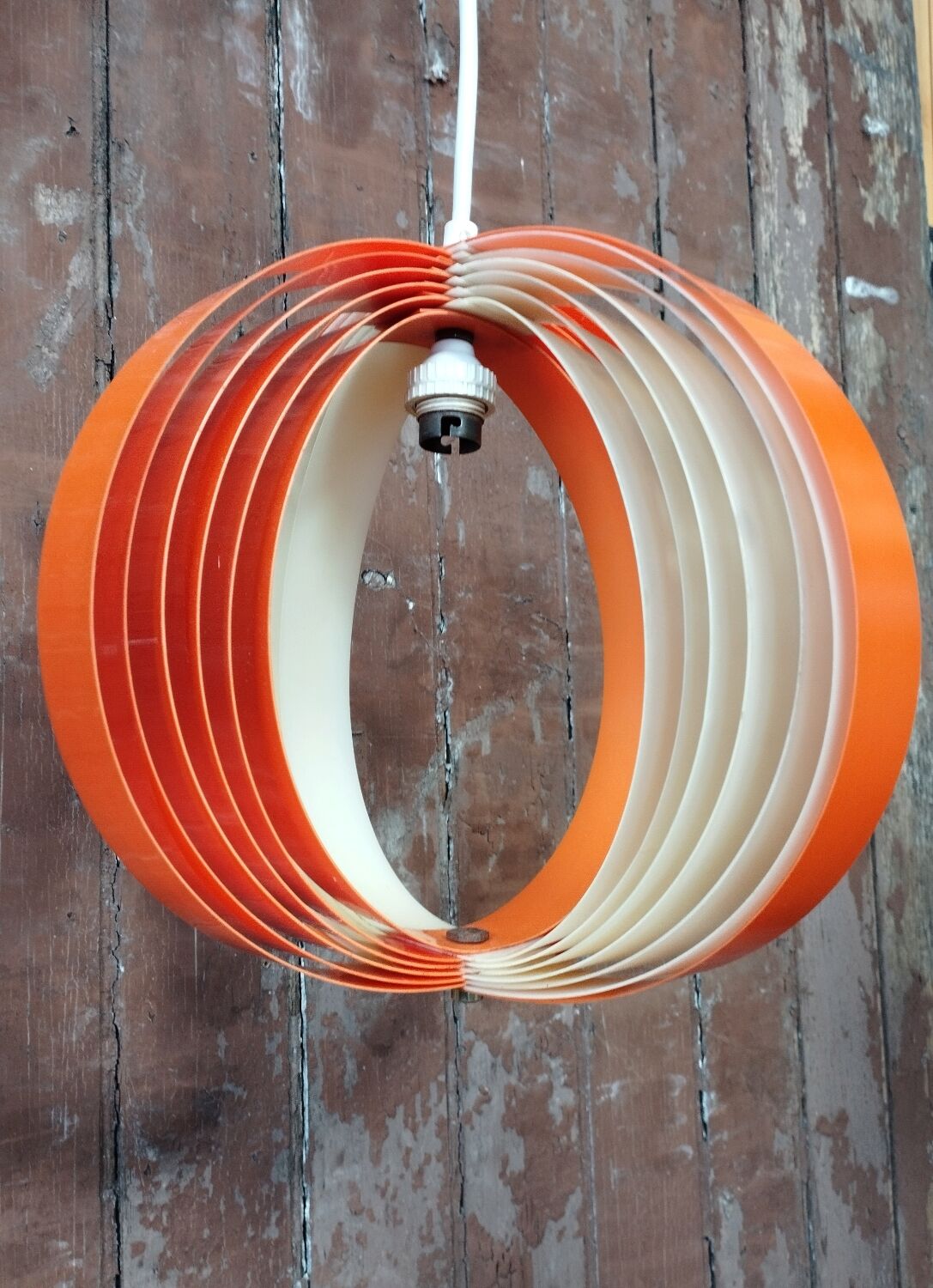 Moon pendant light vintage 1970 plexiglass