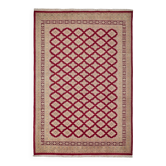 Tapis Oushak en laine noué à la main turc 214 cm x 305 cm