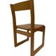 Vintage Pinewood dining chair 70's minimalist design