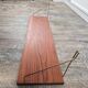 Teak shelf with brass supports, Denmark, 1960.
