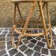 Vintage round rattan side table in very good condition.