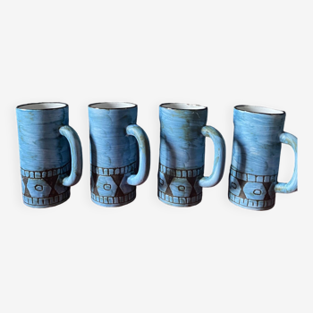 Mugs en ceramique de vallauris alain maunier