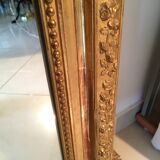 Louis XVI style and 19th century fireplace mirror