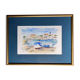 Painting, watercolor, Navy, signed and dated XX century