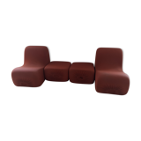 set 2 heater and 2 ottoman vintage Pierre Cardin 1960/70