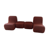 set 2 heater and 2 ottoman vintage Pierre Cardin 1960/70