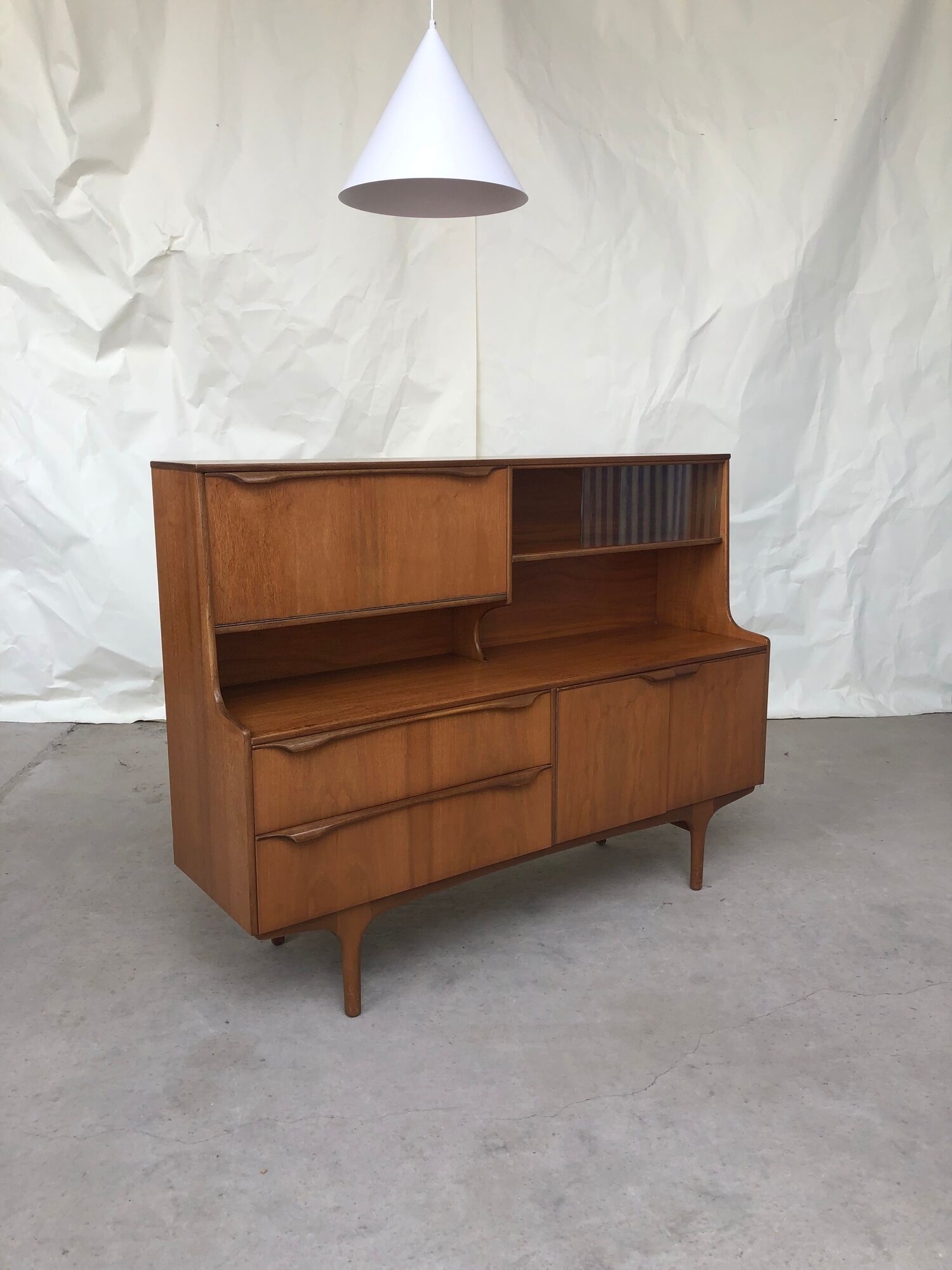 Vtg Mid Century Teak Sutcliffe of Todmorden Highboard Sideboard Danish Design