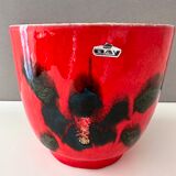 Bay ceramic planter, westgerman pottery, 70's interior