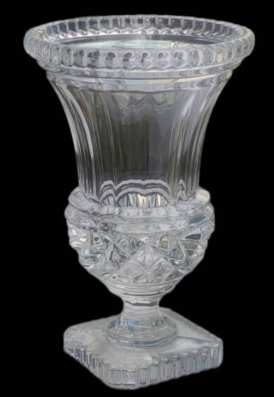 Old Medici vase cut crystal/Art Vannes France