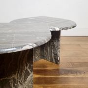 Vintage organically shaped marble side tables, Germany 1970