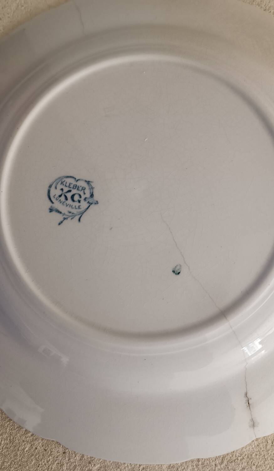 6 Kléber Lunéville pattern plates