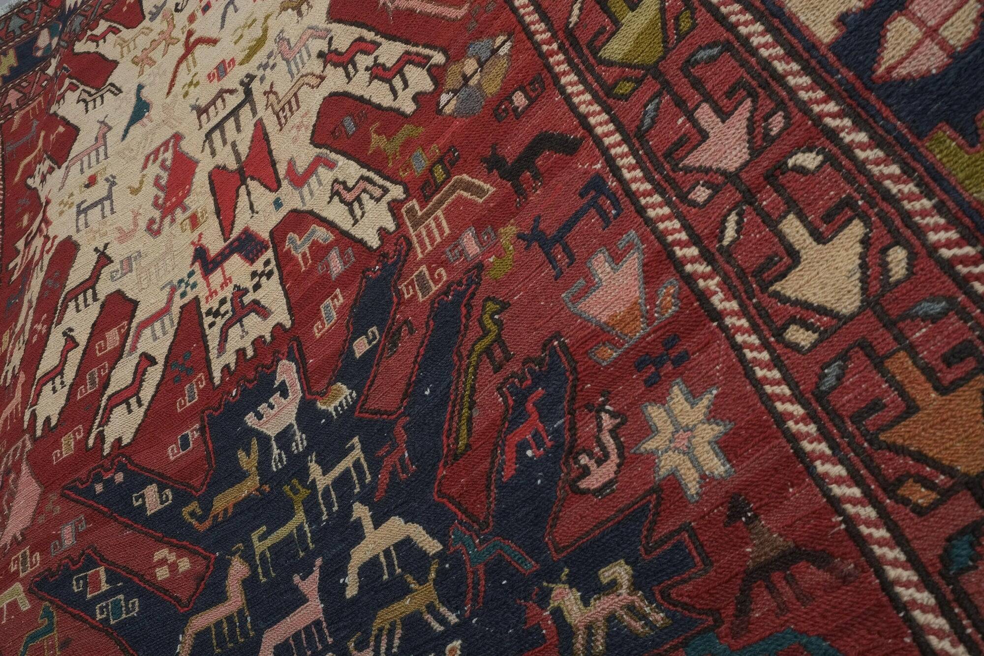 Tapis de couloir turc vintage