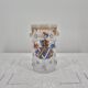 Small enamelled glass vase with armorial design in Historismus style from 19th century Bohemia.