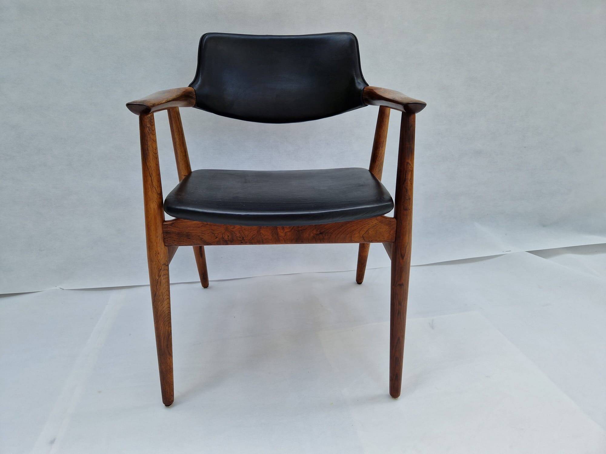 Erik Kirkegarrd teak office chair for Stolefabrik / Povl Dinesen, Denmark