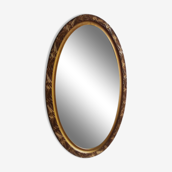 Miroir oval Art Déco - 81x48cm