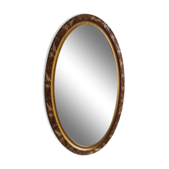 Art deco oval mirror - 81x48cm