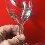 Lot 12 anciens verres apéritifs ou à vin en verre - bistrot début 20ème
