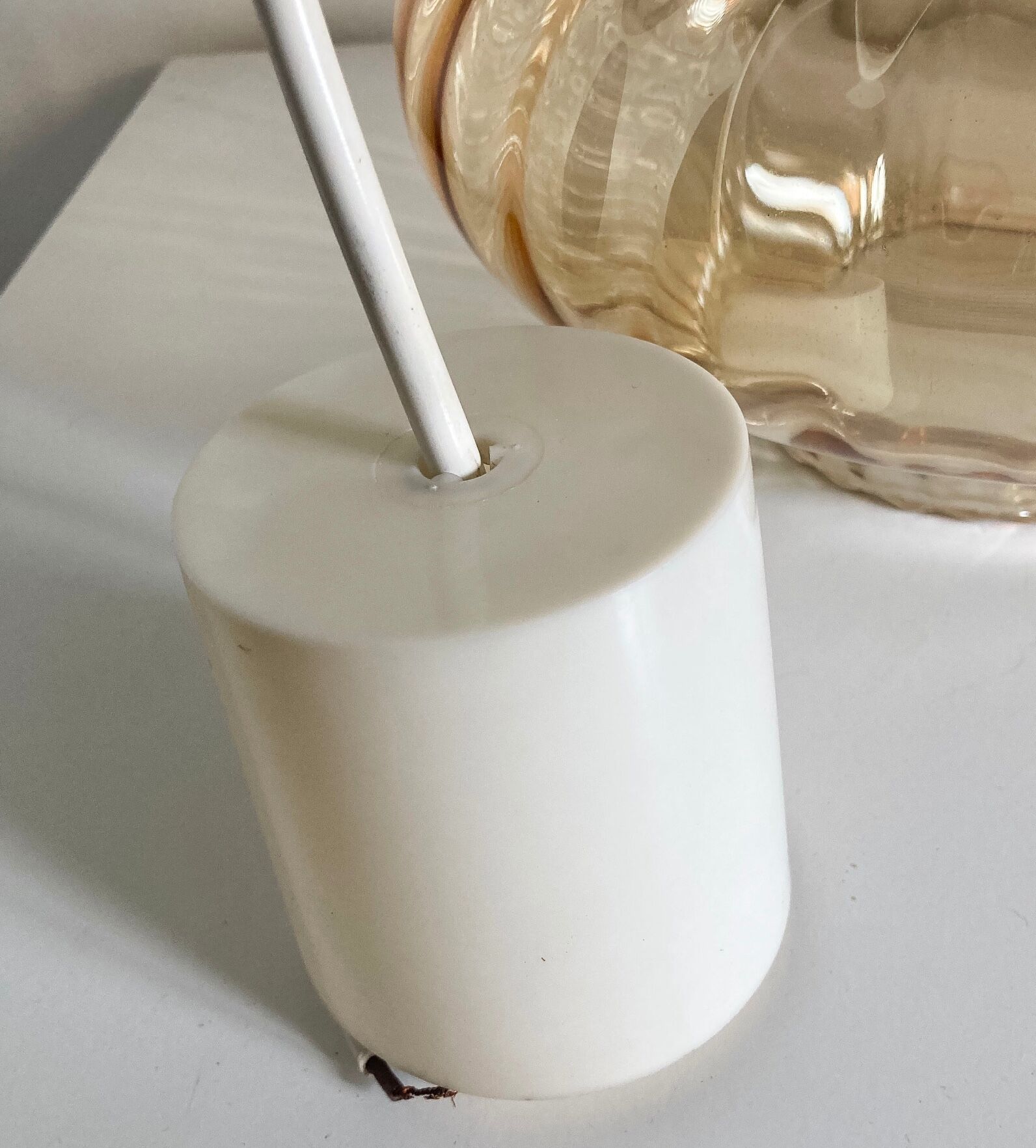 Vintage suspension in smoked glass