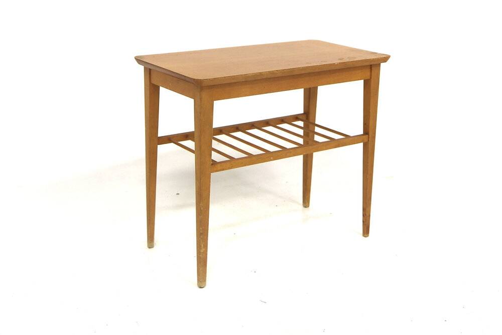 Side table in elm, Swedish Modern, Sweden, 1940