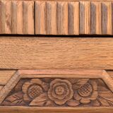 Parisian wardrobe glazed art deco 1920 raw wood