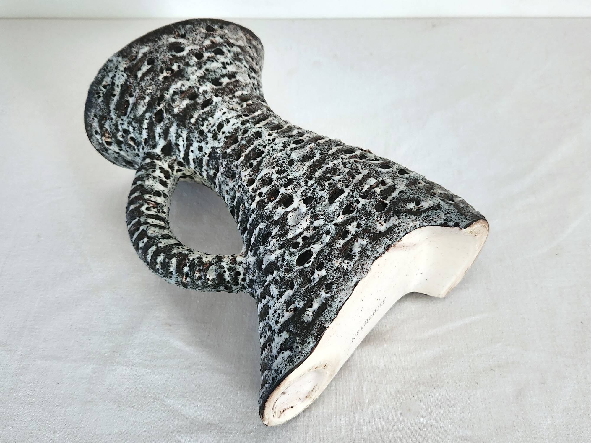 Vintage Fat Lava Ceramic Vase