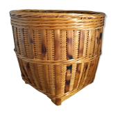 Vintage rattan pot cover
