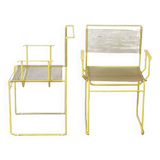 Set of 2 Giandomenico Belloti spaguetti chairs for Fly Line 1970