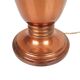 Lampe cornet en métal cuivré, époque Art Déco