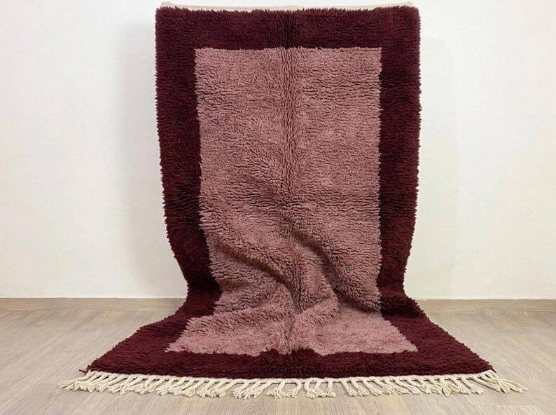 Tapis en laine pure fait main artisanale traditionnelle 1,5/2,5 m