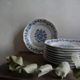 9 dessert plates in Chauvigny porcelain