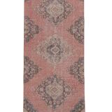 Vintage Turkish rug from Oushak, hand-woven 87x382 cm