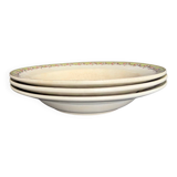 3 deep plates made of ironstone from Maastricht