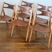 Set of five CH29 Sawbuck chairs by Hans J. Wegner for Carl Hansen & Søn