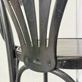 Chaise de bar vintage en bois courbé noir, style Thonet, milieu du XXe siècle (années 1970)