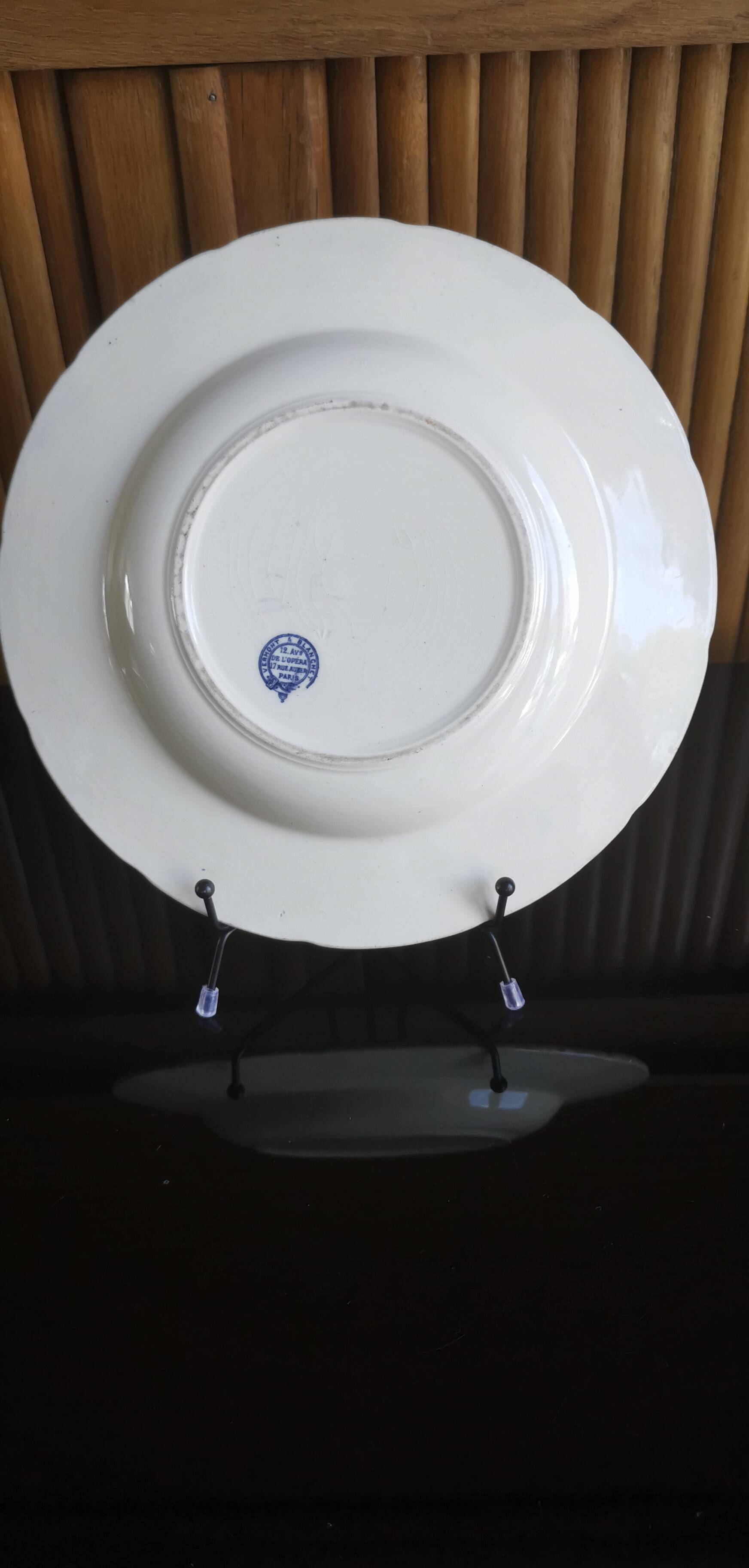 Old Vermont and Blanchet iron earthenware dish