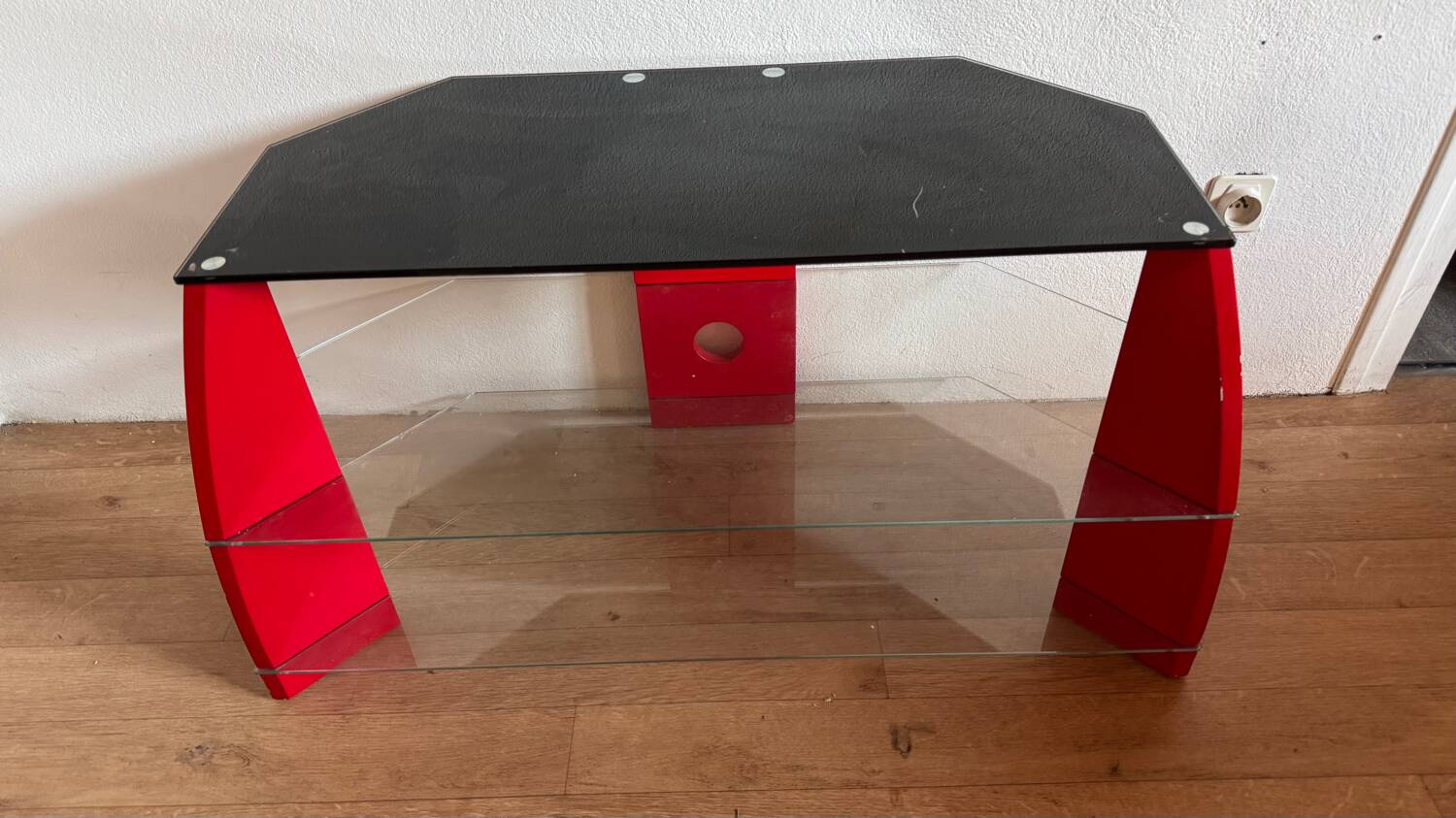 Designer glass coffee table