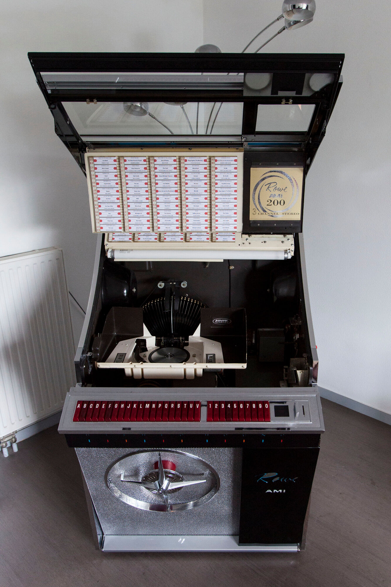 Jukebox Rowe friend from 1963 model"Jal" capa 100 vinyl compilation pop, rock, metal from 1950 to 1990