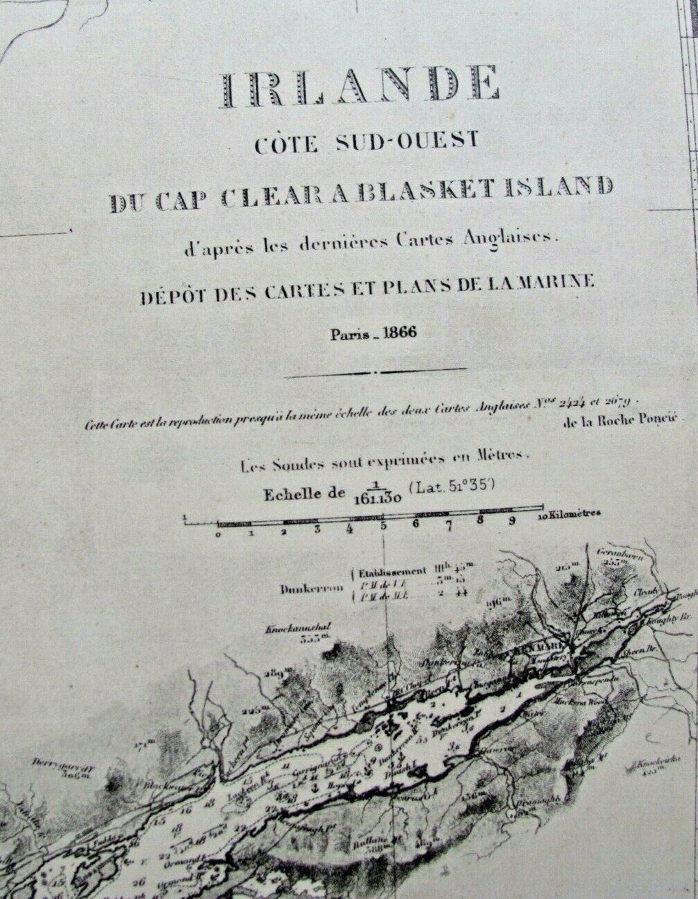 Chart Ireland West Coast 1889