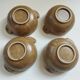 4 stoneware ear bowls