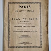 Plan of Paris in the eighteenth century in 20 plates after Turgot, 1900