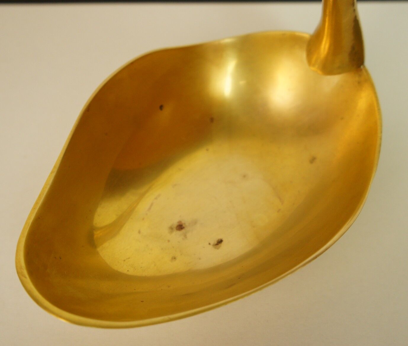 Brass swan catchall