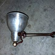 Old and authentic Mazda workshop lamp.
