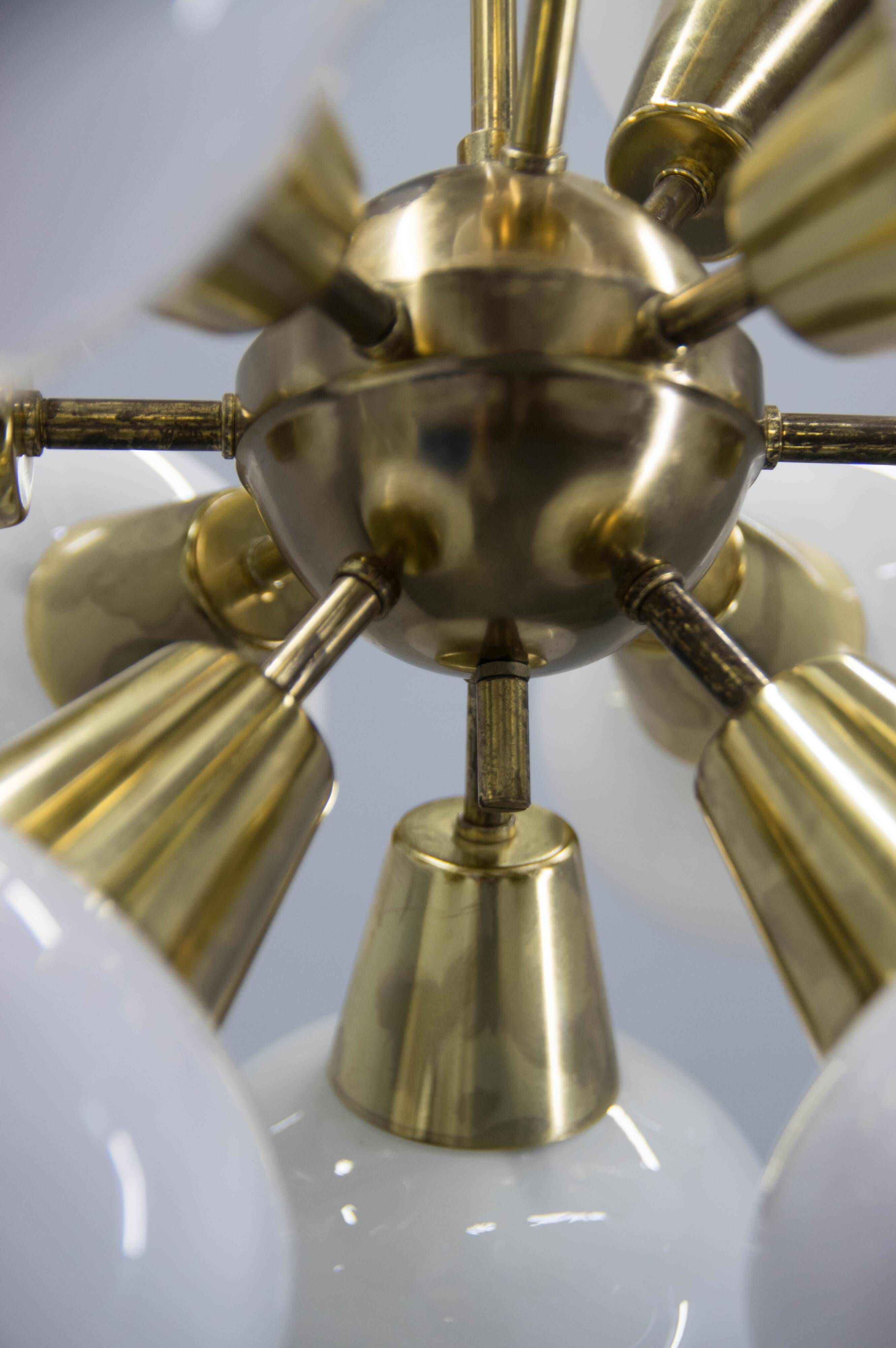Lustre Spoutnik de Kamenicky Senov, années 1970