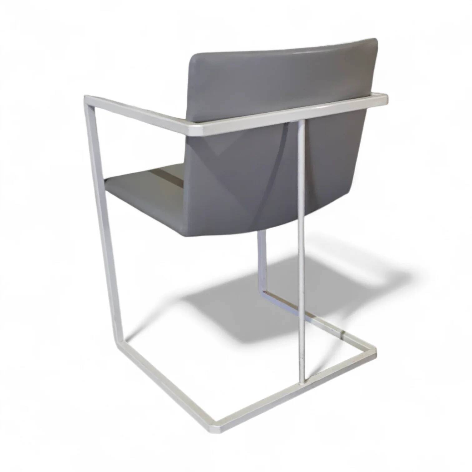 4 x Pierre Mazairac & Karel Boonzaaijer, Hennie de Jong int, grey fabric, white steel, 1970s