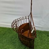 Wrought iron wall planter