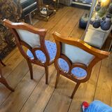 Art nouveau lounge set, 1 sofa + 2 armchairs + 2 chairs, ca 1900